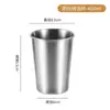 Taza de Agua de Acero Inoxidable 304 de una Sola Capa con Patrón de Diamante, Taza de Cerveza, Taza para Bebidas, Taza para Enjuague Bucal, Taza de Leche, Taza para Jugo y Té