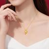 Colgante de Zorro de Nueve Colas de Oro de Arena Vietnamita Chapado en Oro Duro 3D para Corona de Amor Colgante de Zorro de Amor