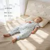 Saco de Dormir de Seda de Amora Bibi Bay para Bebê Classe A Verão Fino Manga Curta Pernas Divididas Pijama Infantil de Gaze de Algodão Bambu