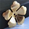 Accesorios de Joyería Hechos a Mano DIY 30*30mm Pieza de Flor de Cinco Pétalos de Cobre Horquilla Broche Material Accesorio para el Cabello Nupcial A440