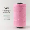 Hilo de algodón hueco de 2 mm de grosor medio para tejido DIY hecho a mano de sombreros de verano, bolsos, muñecas y hilo de perlas de hilo redondo