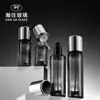 Botellas Recargables Cosméticas Elegantes y Sencillas Material de Empaque para Cuidado de la Piel de Hombres Color Negro Botellas para Loción 50g 100g Frascos para Crema