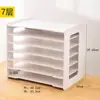 Porta Papel de Teste Material de Escritório Armazenamento Suporte de Arquivo Multicamadas Estrutura A3A4 Papel de Desenho Escritório Mesa Rack de Armazenamento de Informações
