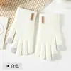 Guantes Cálidos de Otoño e Invierno para Mujer para Ciclismo al Aire Libre, para Jugar con el Teléfono Móvil con Pantalla Táctil, Resistentes al Frío, de Cinco Dedos