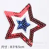 Estoque de fábrica E-Commerce Novos adesivos de tecido bordados para roupas acessórios lantejoulas pó dourado bordados estrelas patch de boutique