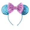Acessórios de cabelo do Mickey transfronteiriços bordado lantejoulas laço faixa de cabeça de festa faixa de cabeça de parque de diversões férias acessórios de cabelo infantis pronta entrega