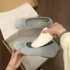 Zapatos planos retro de punta baja con lazo para mujer, nueva colección de otoño 2026, perfectos con vestidos, con tacón oculto y suela suave, estilo Mary Jane