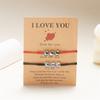 Pulsera tejida a mano simple creativa de estilo coreano dulce transparente colorida amor luna estrella novias pareja al por mayor