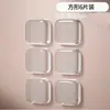 Adesivo anti-colisão para maçaneta de porta almofada de silicone silenciosa adesivo para porta de geladeira tira de batente dispositivo anti-colisão adesivo de parede de partículas no verso da porta do armário