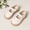 Sapatos Mary Jane Infantis Brilhantes Retrô Sapatinhos de Couro Sapatos de Princesa para Meninas Corte Baixo Sola Macia Sapatos Individuais Sapatos de Princesa para Crianças da Primavera Macios