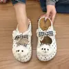 Mules estilo francês com poá e bico fechado para mulheres, novo modelo outono 2026, sapatos Mary Jane Birkenstock que aumentam a altura
