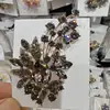 Broche de alta calidad, nicho vintage, ramillete, cristal Shijia, cheongsam, pin de flor para mujer, accesorios para abrigo y traje