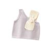 Colete Suéter Infantil Outono e Inverno Novo Bebê Menina Moda Laço Tricotado Colete Estilo Coreano Estilo Ocidental Suéter Meninas