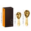Cuchara medidora de café en polvo de acero inoxidable 304 con escala, herramienta para hornear de 30 ml y 15 ml, ideal para medir granos de café.