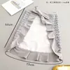 Delantal Medio de Lona Estilo Coreano Anti-Manchas y Resistente a las Manchas Delantal Medio Cocina Hogar Catering Trabajo Ropa de Trabajo Especial para Mujeres