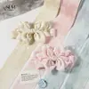 Chiffon com gradiente em aquarela de padrão sutil unilateral com embalagem floral Laço DIY para acessório de cabelo Estampa em aquarela Fita de caixa de presente