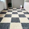 Tapete Decoração de Quarto Layout de Quarto Grande Área Cobertura Total Removível e Lavável Emenda Tapete de Chão Tapete Pelúcia Modelo Novo 2025