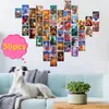 Venta Caliente Transfronteriza 50 Tarjetas de Decoración de Pared Pintadas con Dibujos Animados Navideños Tarjeta de Regalo Estética Colorida para Fiestas Lote