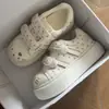 Zapatos Cómodos de Lunares para Niñas con Aceite de Argán 2026 Primavera/Otoño Nuevos Zapatos Blancos de Moda con Suela Suave para Niños Pequeños, Medianos y Grandes