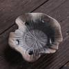 Posavasos de Cerámica Vintage Hecho a Mano Gres Posavasos para Taza de Té Hoja de Loto Creativo Nuevo Chino Juego de Té Kung Fu Accesorios para Ceremonia del Té