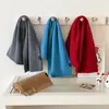 Bufanda de Punto de Dos Colores Doble Cara Estilo Coreano para Hombres y Mujeres, Atmósfera Invernal, Suave y Cálida, Calentador de Cuello para Parejas 100% Lana de Oveja