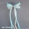 [Recoger la fuga] decoración de embellecimiento de coche de bodas escalera sillón trasero Flor lazo decoración diseño de caravana de bodas