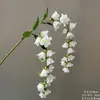 Flores Artificiais Brancas para Decoração de Casamento, Flores de Seda, Ornamentos de Flores Artificiais, Arte Floral Seca, Materiais de Rosa, Arranjo de Flores para Corredor, Arranjo de Parede e Chão
