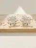 Pendientes de Fuegos Artificiales de Alta Gama con un Diseño de Nicho Metálico, Accesorios de Moda para el Trayecto