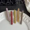 Um Novo Presilha de Cabelo de Acetato Estilo Coreano da Lan com Bolinhas, Grampo Suave e Versátil para Mulheres, Presilha para Franja, Acessório de Cabelo