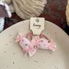 Fofa Faixa de Cabelo de Tecido Doce Infantil Nova Acessórios de Cabelo para Meninas Doces Nova Faixa de Cabeça de Alta Qualidade Elástico Corda de Cabelo