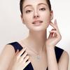 Collar explosivo transfronterizo de alta calidad en forma de corazón de Amazon para hombres y mujeres, con colgante de amor y cadena de clavícula con doce piedras de nacimiento.