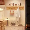 Perchero de Madera para Pared para Entrada, Diseño Creativo de Teclas de Piano, Perchero para Abrigos y Sombreros que Ahorra Espacio para la Entrada