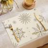 Manteles Navideños Más Vendidos de Amazon, Manteles Decoración Ambiente de Restaurante, Manteles Aislantes Térmicos Estampados de Poliéster, Manteles Estilo Occidental al por Mayor