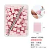 Mini Bloco de Esponja para Nail Art Esponja Puff de 10mm para Contorno de Blush Conjunto de Esponjas Quadradas Pequenas com Clipe de Pegada
