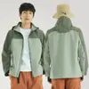 EstiloLiu Haoran Jaqueta de Camada Única para Carregar Roupas Feminina 2025 Primavera e Outono Nova Jaqueta de Camada Única à Prova de Vento Estilo Montanhismo Outdoor Compra em Grupo Masculina
