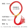 Pulsera de Hilo Rojo Nudo de Escama de Dragón Colgante Thangka Pulsera de Hilo Rojo DIY Semi-terminado Ajustable Joyería de Estilo Étnico