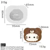 Molde de silicona para juguete blando estilo tejido, formas de gato Miffy y árbol de Navidad, molde hecho a mano para hacer juguetes de comida
