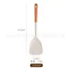 Conjunto de Utensílios de Cozinha de Silicone 11 Peças Cabo de Madeira Resistência a Altas Temperaturas Suprimentos de Cozinha Espátula Colher Balde de Armazenamento Espátula para Fritar Doméstica Concha de Sopa