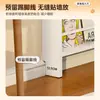 Prateleira de Armazenamento Ultrafina Atrás da Porta, Painel Perfurado Vertical para Uso Doméstico, Estante de Armazenamento Integrada Montada na Parede
