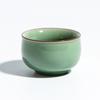 Taza de té de cerámica creativa hecha a mano celadón de Longquan taza de té kung fu Tazón de té taza individual dibujada a mano