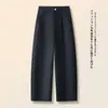 Pantalones Scimitar Naranja de Moda para Mujer, Estilo Delgado de Verano, 2026 Nuevo de Cintura Alta Moda Adelgazante Versátil Caída Pantalones Casuales