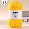 Ovillo de Hilo de Algodón Leche de 5 Hebras DIY Suéter para Muñeca Bufanda Sombrero Hilo de Algodón Algodón Material Transparente Fabricante de Hilo Venta al por Mayor