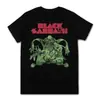 Camiseta de Banda de Rock Metal Negro Moda para Hombres y Mujeres Casual Gráfica Manga Corta Manga Corta Talla Extra Camiseta Unisex