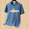 Camiseta de Manga Corta Redonda de Verano Nueva Tendencia para Hombre, Camiseta Básica para Adolescentes, Top Fino de Media Manga para Hombre