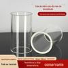 Tubo de vidro de borosilicato de alta precisão para caldeiras de dutos químicos, copo de visualização de vidro de 50-130 mm