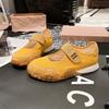 Sapatos Mary Jane de Velcro com Sola Grossa para Mulheres, Sapatos Casuais Versáteis de Bico Redondo, Sapatos Esportivos Retrô de Uma Perna