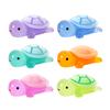 Tortuga sonriente luminosa de dibujos animados, decoraciones DIY, bolsa ciega, accesorios colgantes, micro paisaje, mini adornos de escritorio para coche.