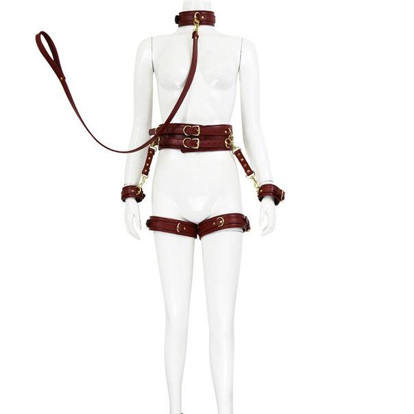 皮革5件套 咖啡色-挂钩