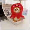 [Solo Ropa] Ropa para Muñeco de Algodón de 10 cm Lindo Pequeño Regalo Bufanda para Muñeco Jerry Conjunto de Navidad y Año Nuevo