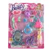 Brinquedo da prancha suspensa das crianças hairpin vestir espelho caso de maquiagem caixa de perfume frasco saco da menina brinquedo